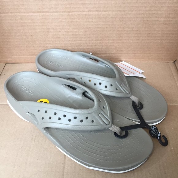 crocs men's swiftwater deck flip